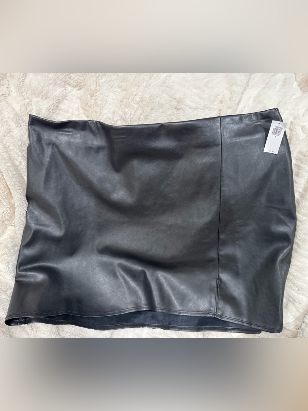 Old Navy Black Faux Leather Skirt